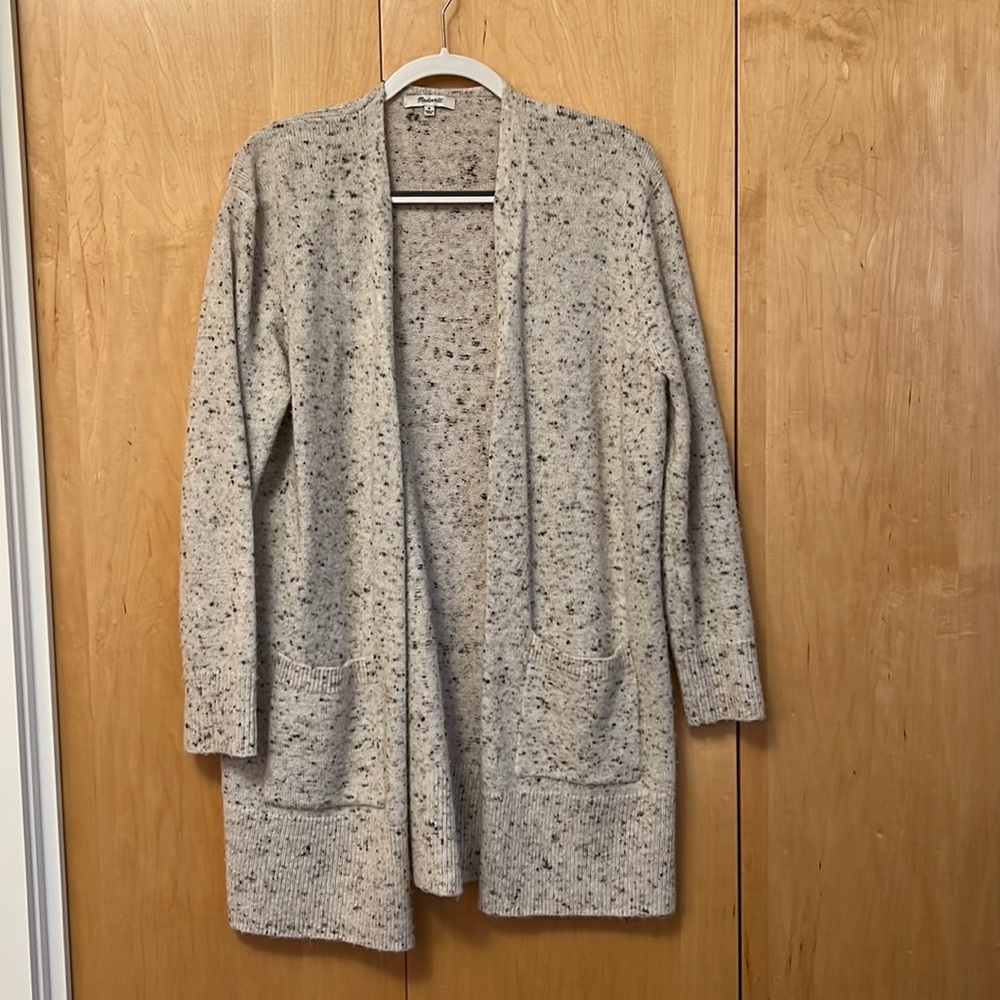 Madewell long duster sweater